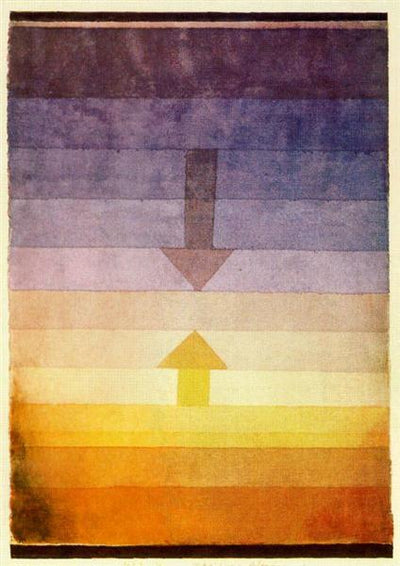Separation in the Evening (Original Title: Scheidung Abends) by Paul Klee