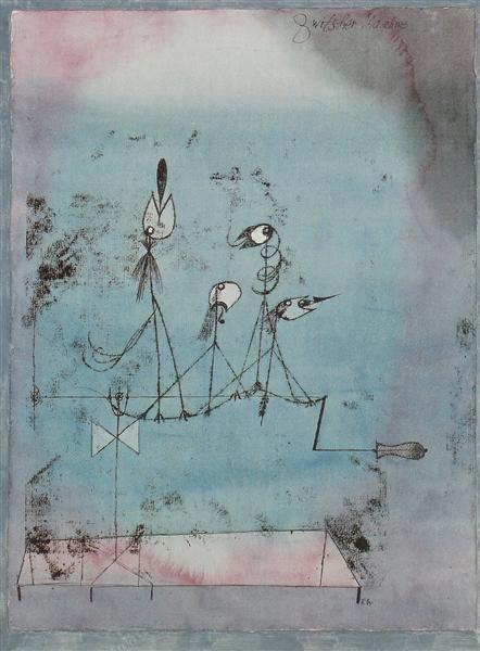 Twittering Machine (original title: Die Zwitscher-Maschine) by Paul Klee 