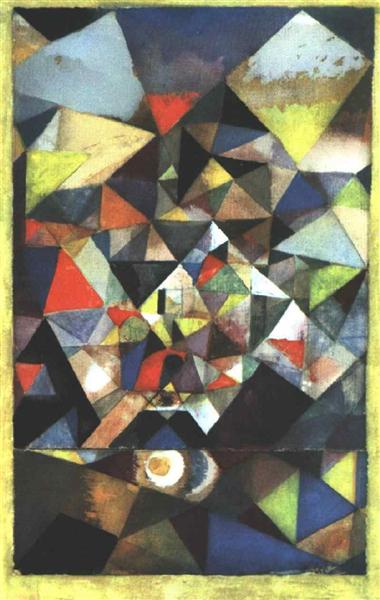 With the Egg by Paul Klee reproduction wall art painting