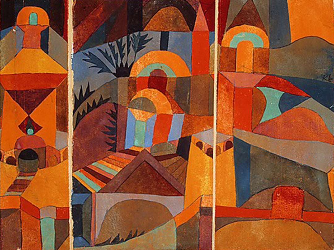 Temple Gardens by Paul Klee. Paul Klee Artworks, Paul Klee oil painting, Paul Klee masterpiece, Paul Klee reproduction, Paul Klee wall art, abstract wall art decor