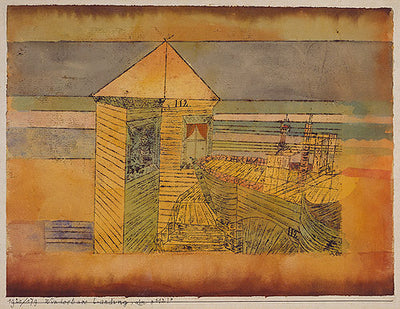 Miraculous Landing by Paul Klee Reproduction wall art painting