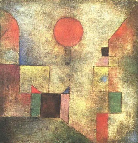 Red Balloon by Paul Klee Reproduction Wall Art Painting