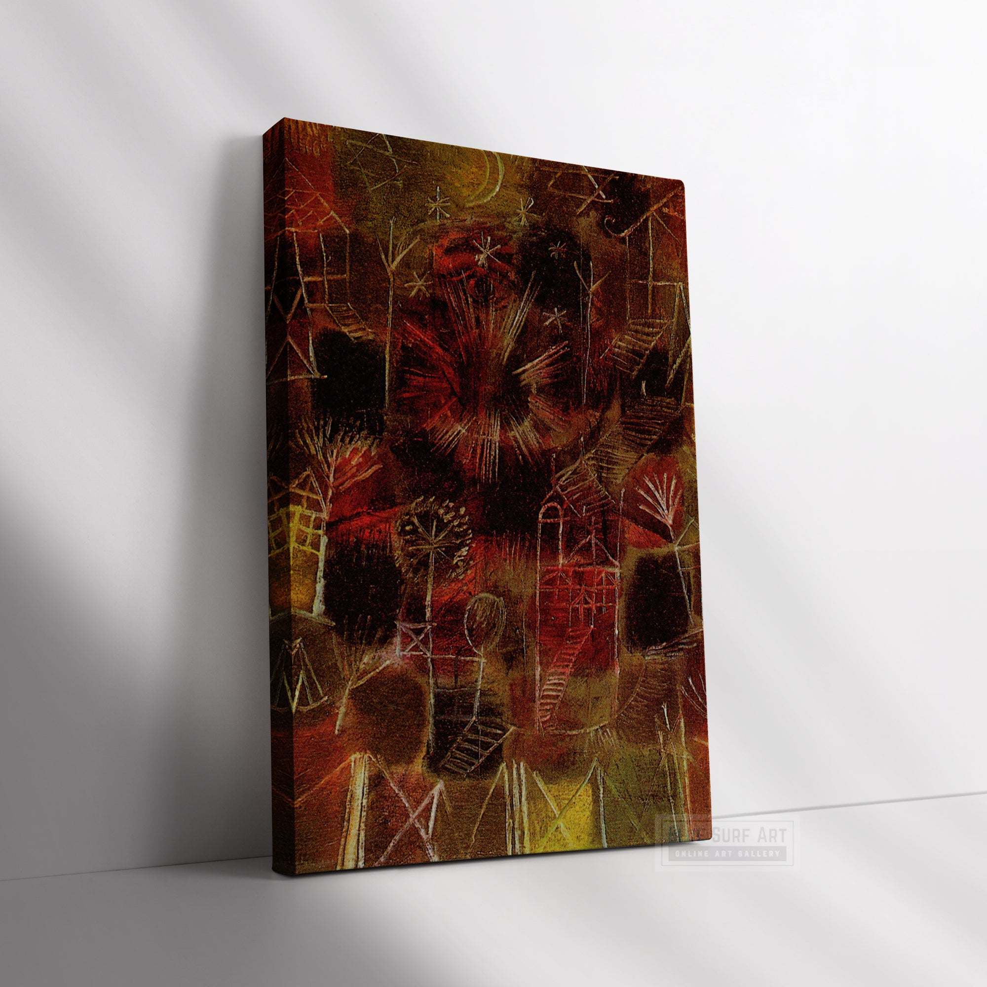 Flora on Sand by Paul Klee. Paul Klee Artworks, Paul Klee oil painting, Paul Klee masterpiece, Paul Klee reproduction, Paul Klee wall art, abstract wall art decor