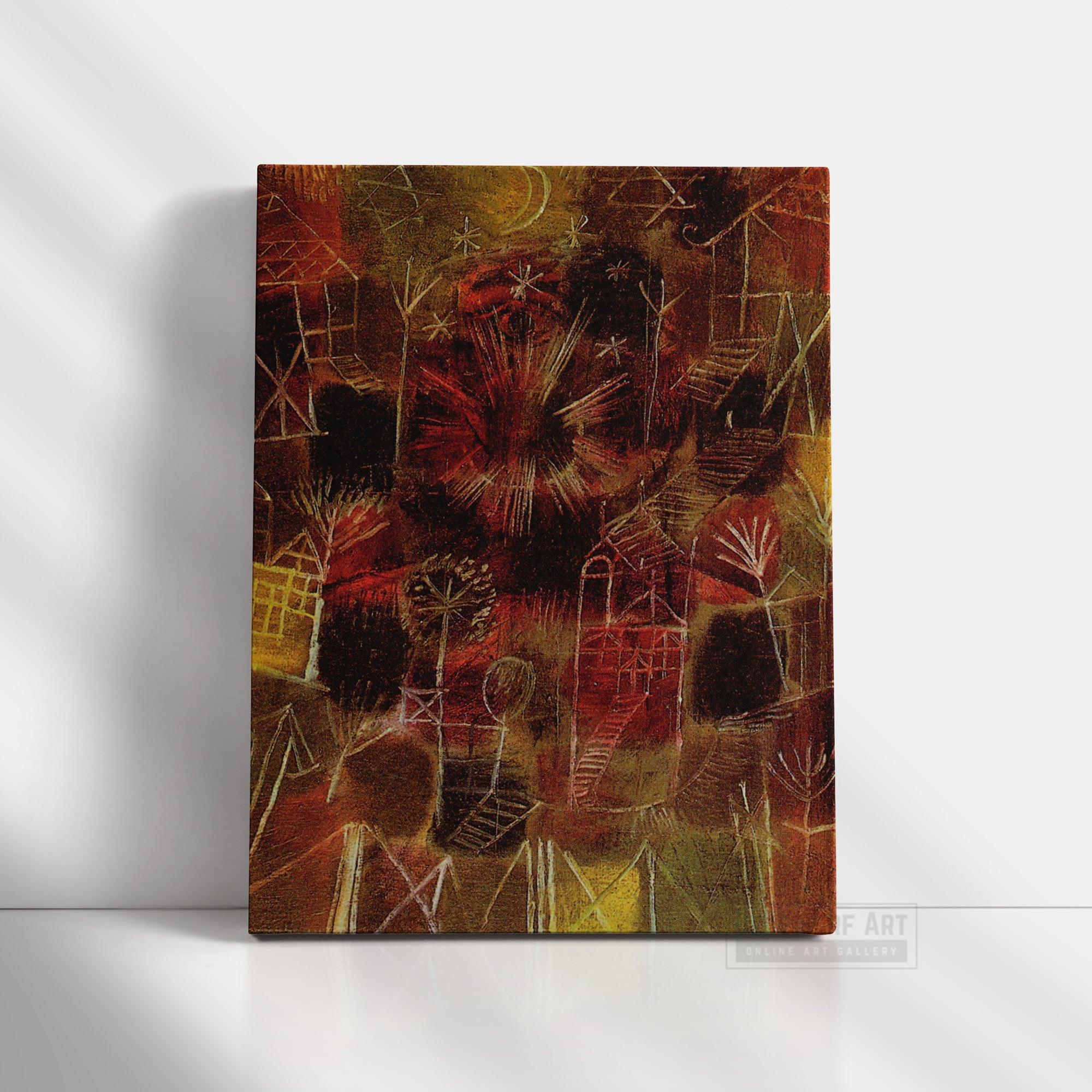 Flora on Sand by Paul Klee. Paul Klee Artworks, Paul Klee oil painting, Paul Klee masterpiece, Paul Klee reproduction, Paul Klee wall art, abstract wall art decor