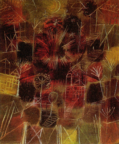 Flora on Sand by Paul Klee. Paul Klee Artworks, Paul Klee oil painting, Paul Klee masterpiece, Paul Klee reproduction, Paul Klee wall art, abstract wall art decor