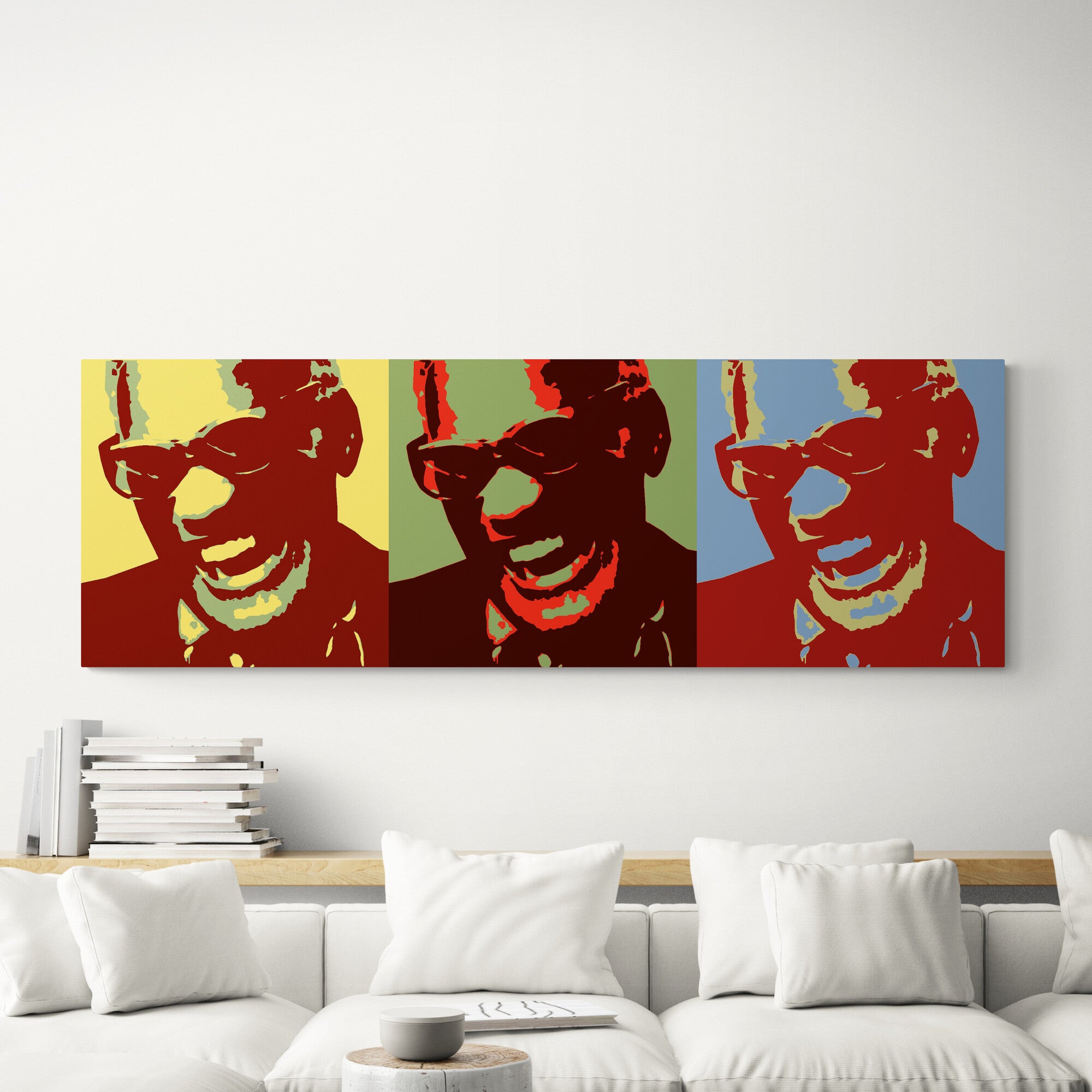 Ray Charles Original Oil on Canvas Handmade Music Wall Art