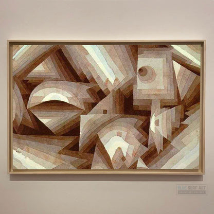 Crystal Gradation, 1921 by Paul Klee Paul Klee Artworks, Paul Klee oil painting, Paul Klee masterpiece, Paul Klee reproduction, Paul Klee wall art, abstract wall art decor