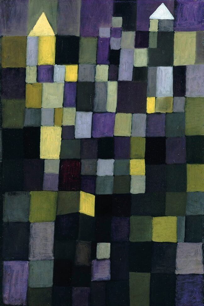 Architecture, 1923 by Paul Klee. Paul Klee Artworks, Paul Klee oil painting, Paul Klee masterpiece, Paul Klee reproduction, Paul Klee wall art, abstract wall art decor