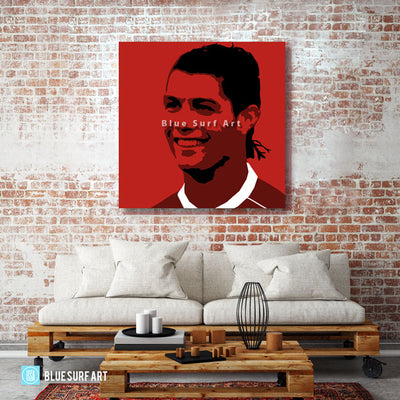Ronaldo - red bricks wall
