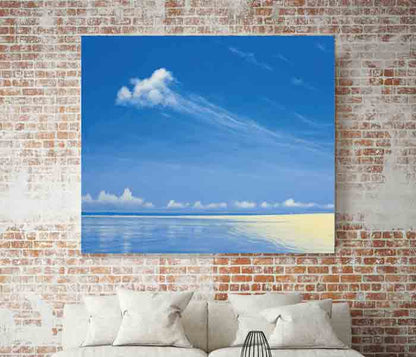 Shoreline On Alphonse painting by Derek Hare - Living room decor