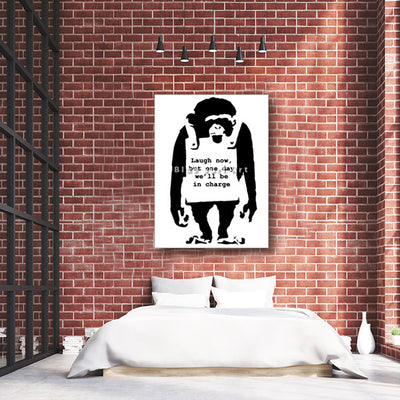Banksy Monkey - Bedroom showcase