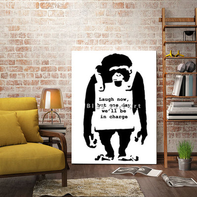 Banksy Monkey - Living room decor