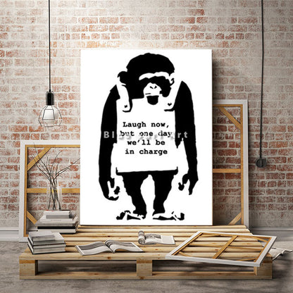 Banksy Monkey - loft studio showcase