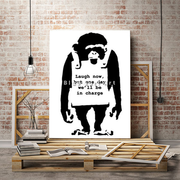 Banksy Monkey - loft studio showcase