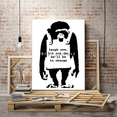 Banksy Monkey - loft studio showcase