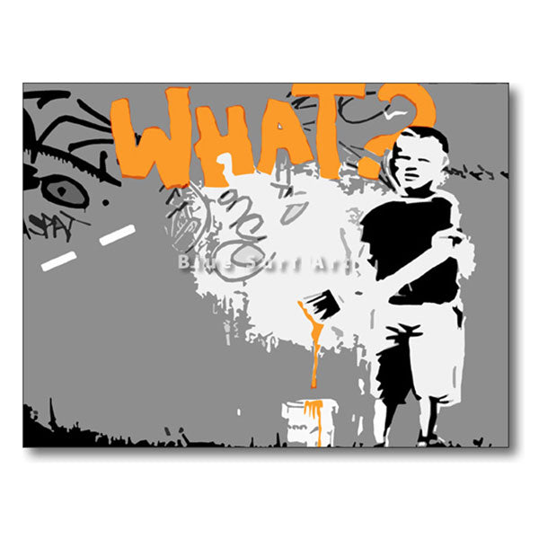 Banksy What Oil Painting on Canvas 