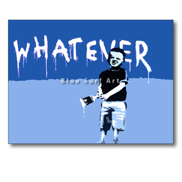 Banksy Whatever Oil Painting on Canvas