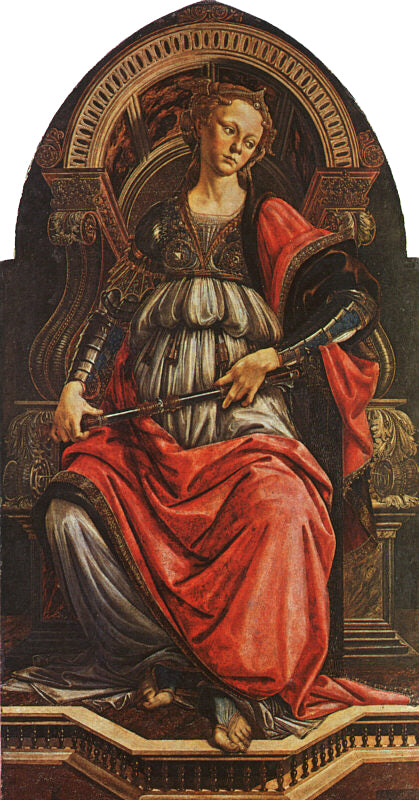 Portrait of a Man with a Medal of Cosimo the Elder by Sandro Botticelli I Blue Surf Art