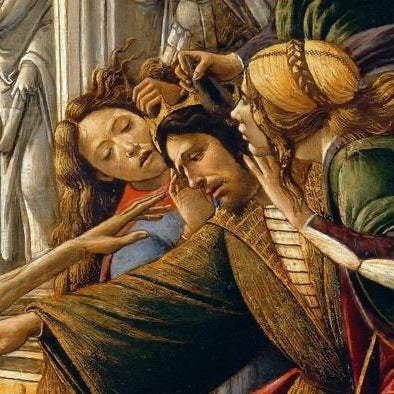 Calumny of Apelles (Botticelli) by Sandro Botticelli I Blue Surf Art