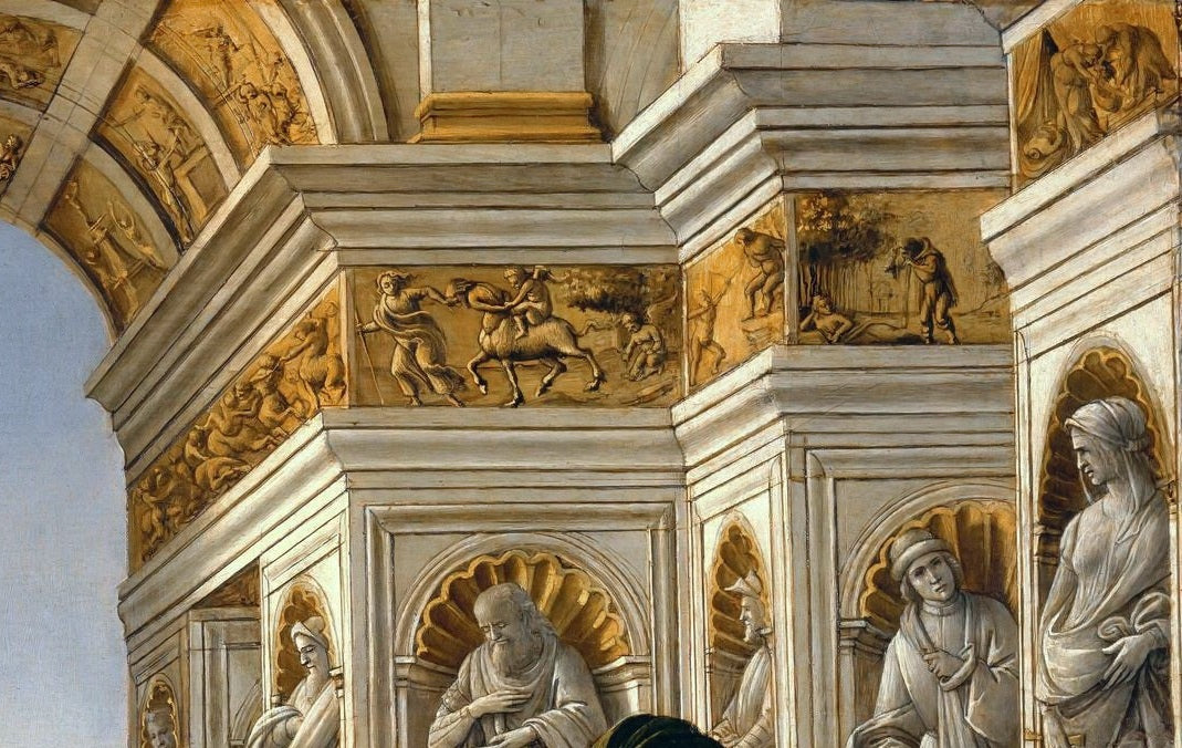 Calumny of Apelles (Botticelli) by Sandro Botticelli I Blue Surf Art