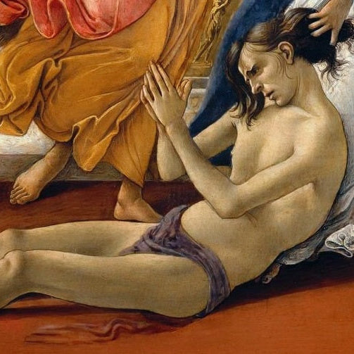 Calumny of Apelles (Botticelli) by Sandro Botticelli I Blue Surf Art