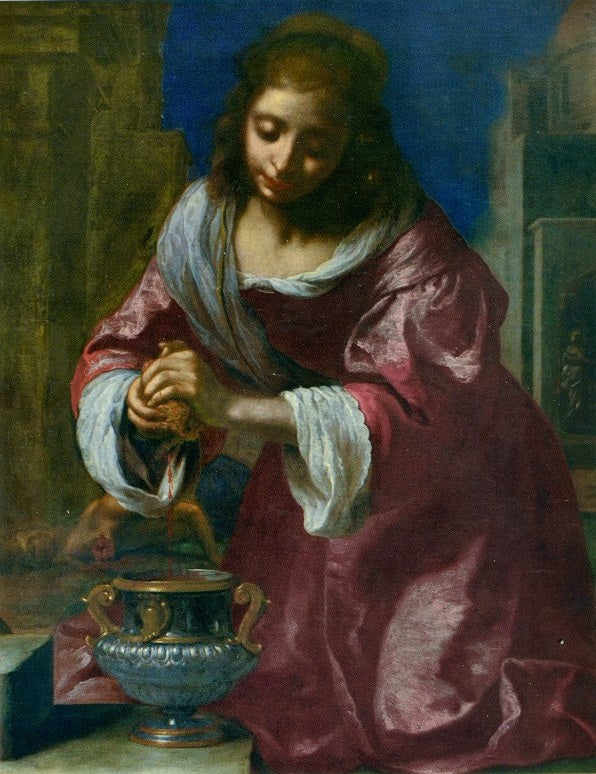 Santa Prassede by Johannes Vermeer Reproduction Painting by Blue Surf Art