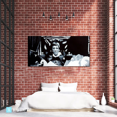 Scarface - Tony Montana Pop Art Paintin - bedroom showcase