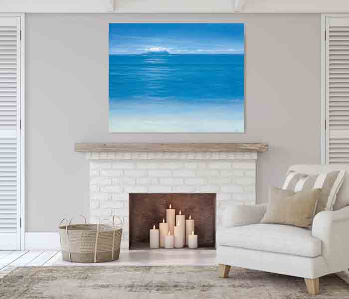 Silhouette From Beau Vallon by Derek Hare - Living room