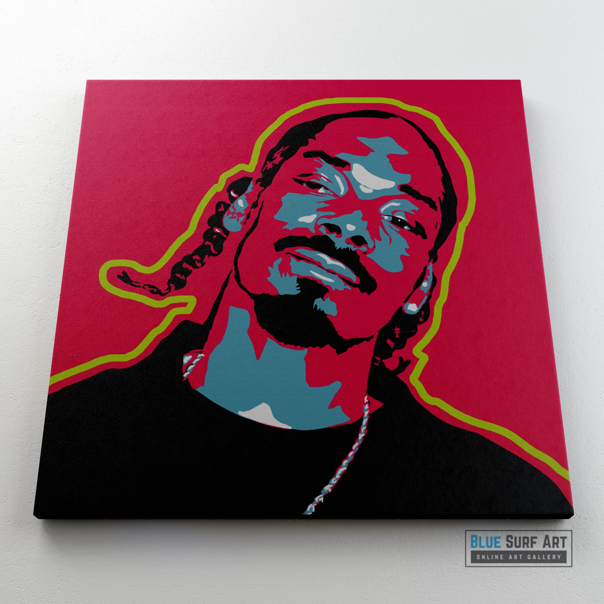 Snoop Dogg Canvas Art Oil Painting, Hip Hop Rapper Wall Art
