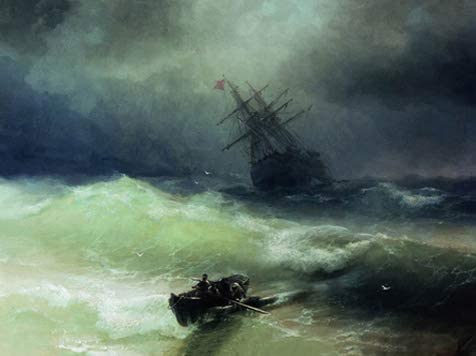 The Tempest by Ivan Aivazovsky Reproduction Painting by Blue Surf Art