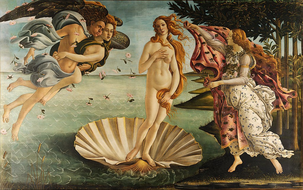 The Birth of Venus by Sandro Botticelli I Blue Surf Art