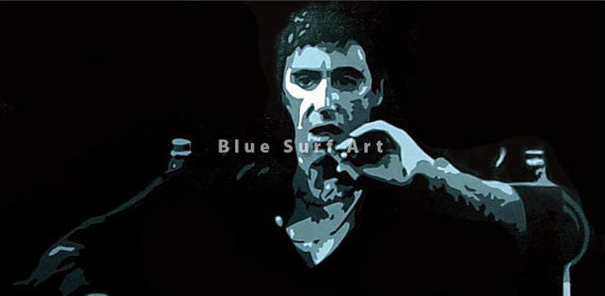 Scarface Film Collection Hand-Painted Oil on Canvas Art Tony Montana ...