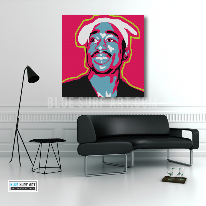 Tupac Shakur Canvas Art Painting - living room