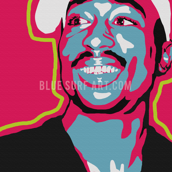 Tupac Shakur Canvas Art Painting - close up