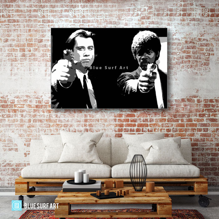 Vincent & Jules Black and White - living room