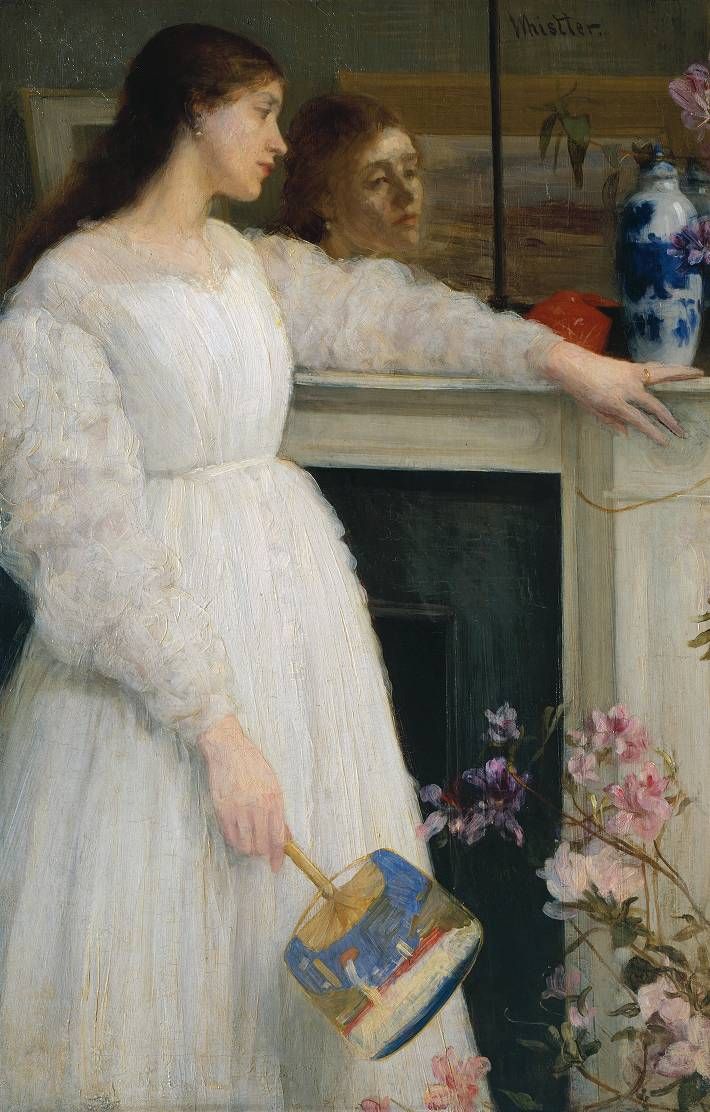 Symphony in White, No. 2: The Little White Girl by James Abbott McNeill Whistler Reproduction Painting by Blue Surf Art