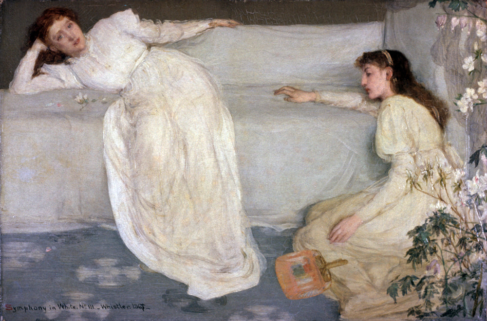 Symphony in White, No. 3 by James Abbott McNeill Whistler Reproduction Painting by Blue Surf Art