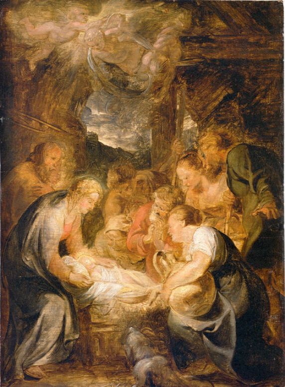Adoration of the Shepherds by Peter Paul Rubens Reproduction Oil Painting on Canvas
