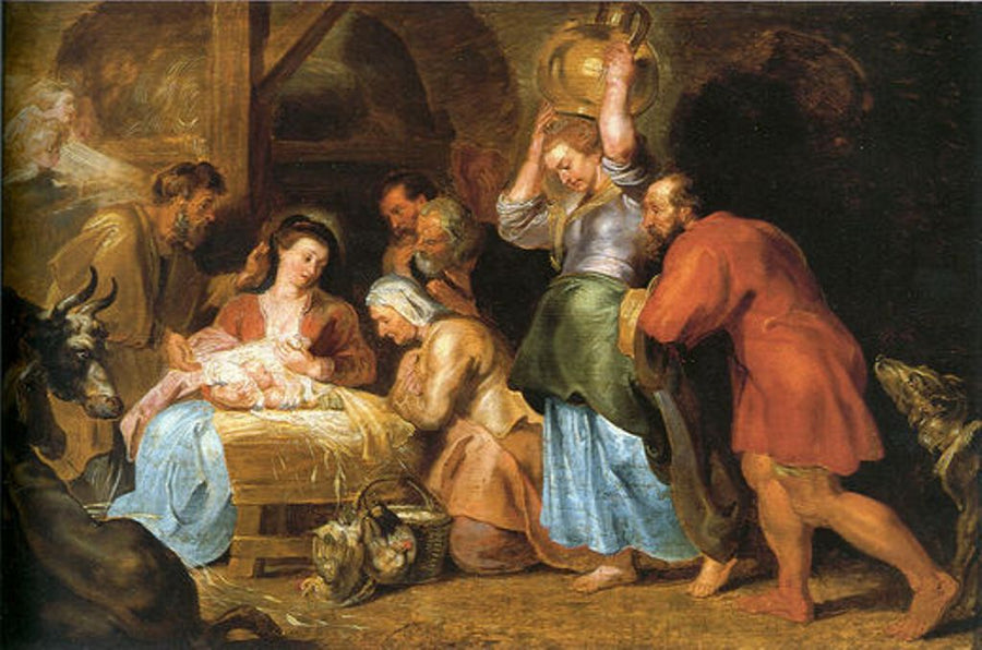 Adoration of the Shepherds by Peter Paul Rubens Reproduction Oil Painting on Canvas