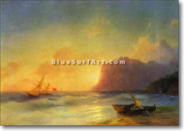 The Sea. Koktebel by Ivan Aivazovsky Reproduction Painting by Blue Surf Art