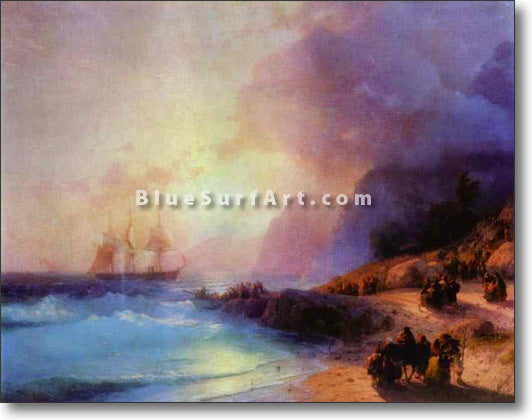 On the Island of Crete by Ivan Aivazovsky Reproduction Painting by Blue Surf Art
