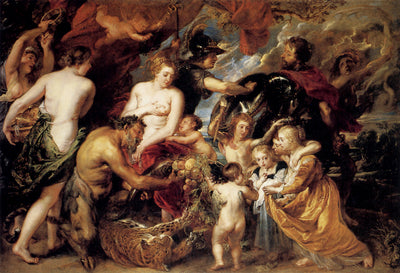 Allegory on the Blessings of Peace by Peter Paul Rubens Reproduction Oil Painting on Canvas