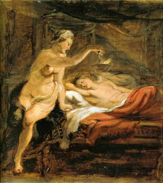 Amor and Psyche by Peter Paul Rubens Reproduction Oil Painting on Canvas