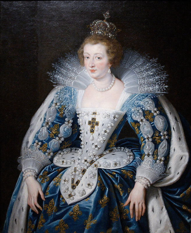 Anna of Austria, queen of France, mother of king Louis XIV by Peter Paul Rubens Reproduction Oil Painting on Canvas