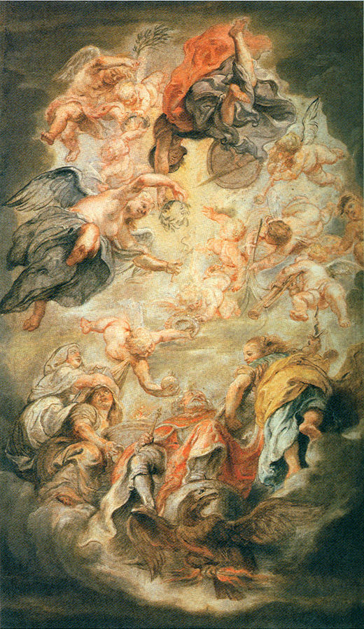 Apotheosis of King James I by Peter Paul Rubens Reproduction Oil Painting on Canvas