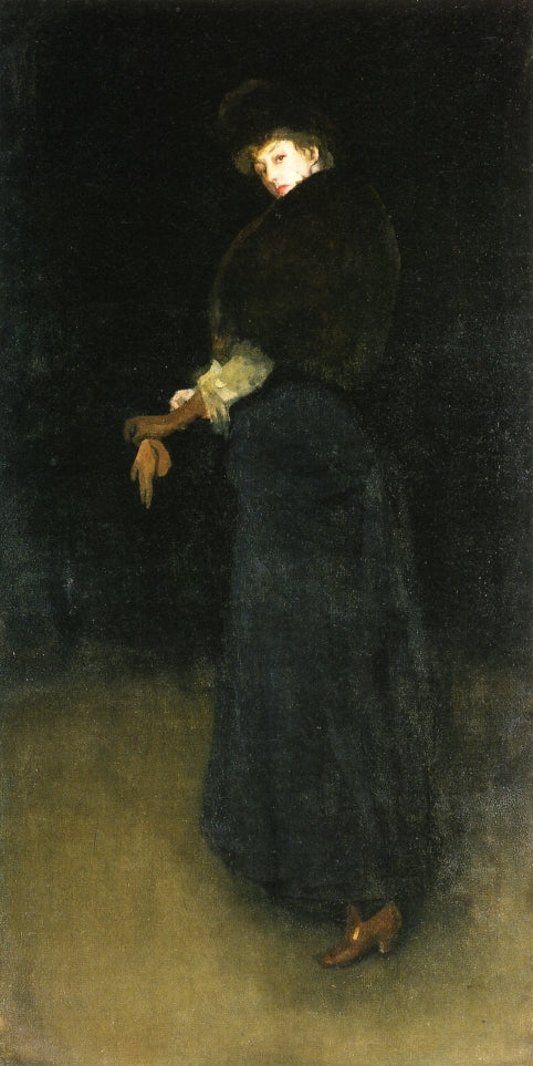 Lady in Gray by James Abbott McNeill Whistler Reproduction Painting by Blue Surf Art