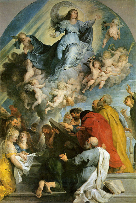 Assumption of Virgin by Peter Paul Rubens Reproduction Oil Painting on Canvas