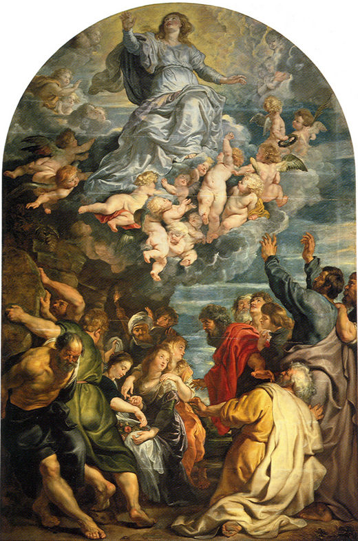 Assumption of Virgin by Peter Paul Rubens Reproduction Oil Painting on Canvas