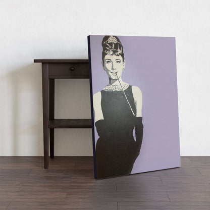 Audrey Hepburn Wall Art Breakfast at Tiffany Pop Art Handmade Painting 4