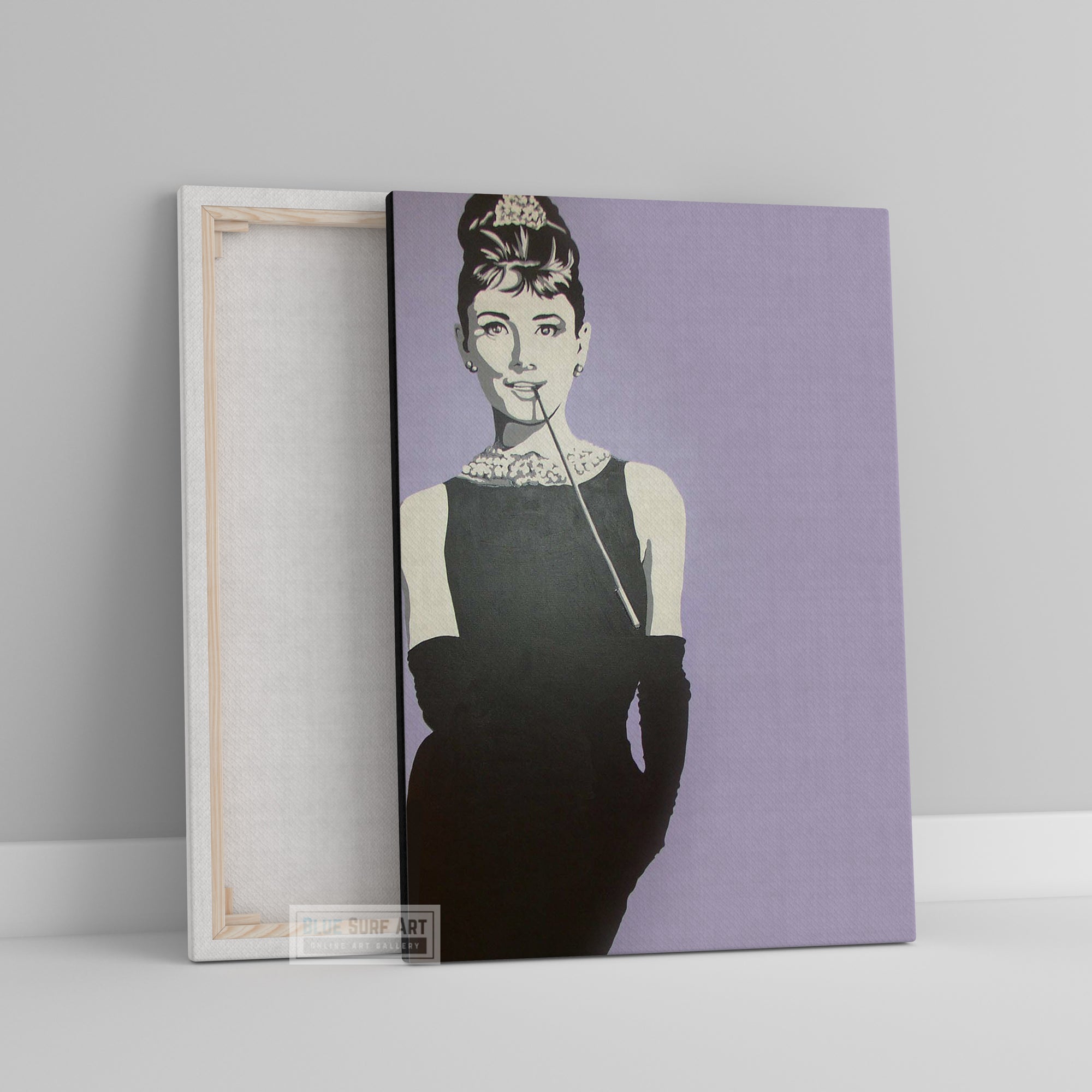 Audrey Hepburn Wall Art Breakfast at Tiffany Pop Art Handmade Painting  3